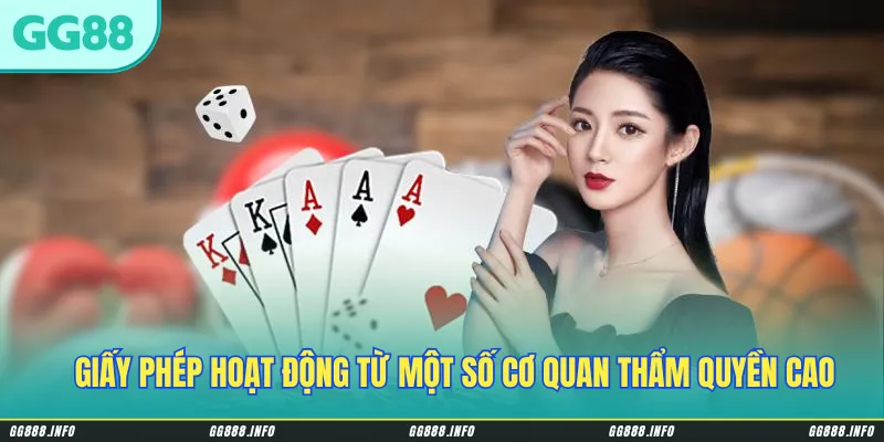 Giấy phép hoạt động từ một số cơ quan thẩm quyền cao